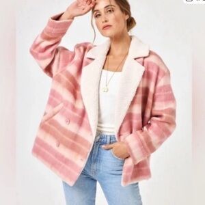 L*Space fleece/sherpa jacket size medium